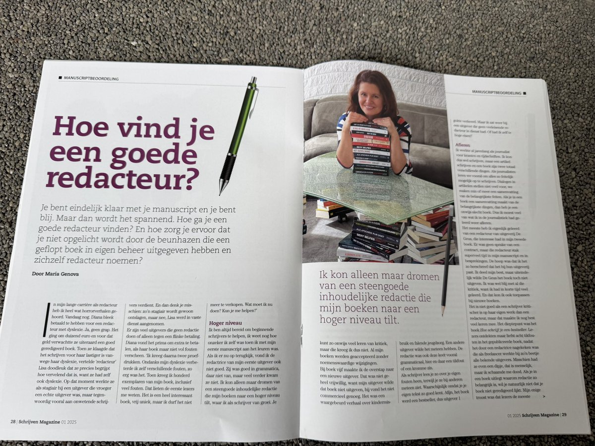 genova2's tweet image. Schrijven Magazine is een geweldig tijdschrift voor iedereen die schrijft. Soms spaar ik nummers tot ik weer wat tijd heb om te lezen. En dan zie ik een artikel … van mezelf.