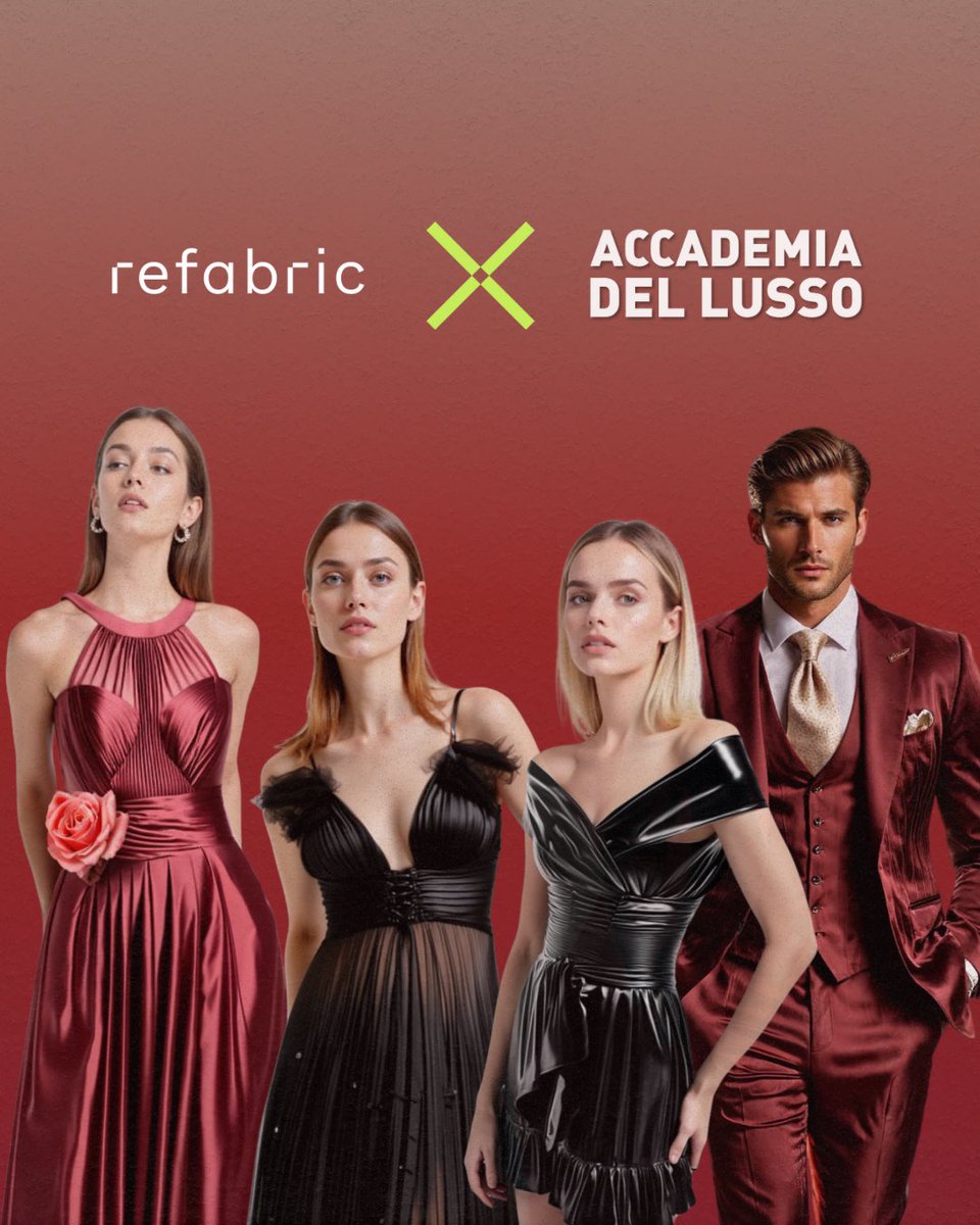 RefabricAI's tweet image. Refabric continues its mission to empower the future of fashion, this time with a creative workshop at Accademia del Lusso.

#refabric #refabricai #fashionai #aidesign