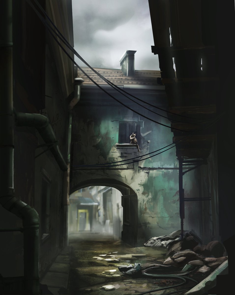 davesimondesign's tweet image. Architecture painting study