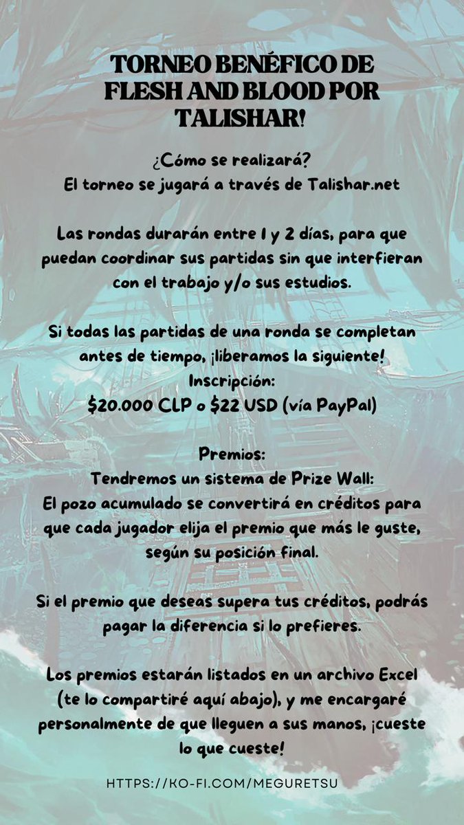 Tenemos un torneo a beneficio de nuestro campeón! Será divertido y es una buena causa! 😬 We have a tournament for our champion! It's going to be fun and is for a good cause! 😬