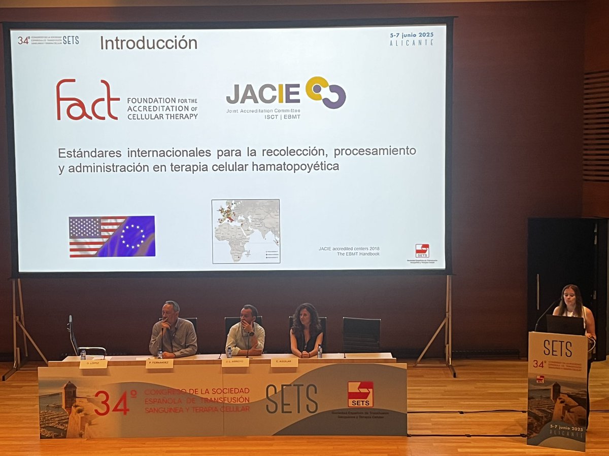 Actualització dels Estàndards FACT-JACIE a càrrec de la Dra. López del H. Universitario de Salamanca #SETS_es
<a href="/SETS_es/">SETS</a>