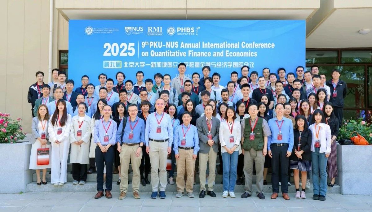 📊 Bridging minds across borders! The 9th #PKU–#NUS Annual International  Conference on Quantitative Finance and Economics brought together 160+  scholars from top global institutions to explore cutting-edge research in  asset pricing, machine
