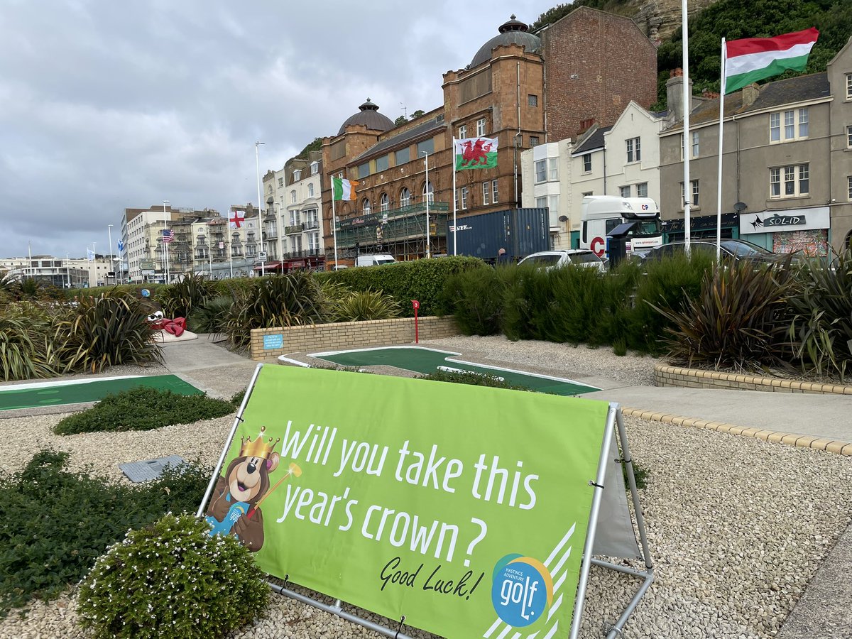 ⛳️🌍🏆 The stage is set for this weekend’s World Crazy Golf Championships at <a href="/AdventureGolfUK/">Hastings Mini Golf</a>. To all those taking part this year…play well! 🙌👍