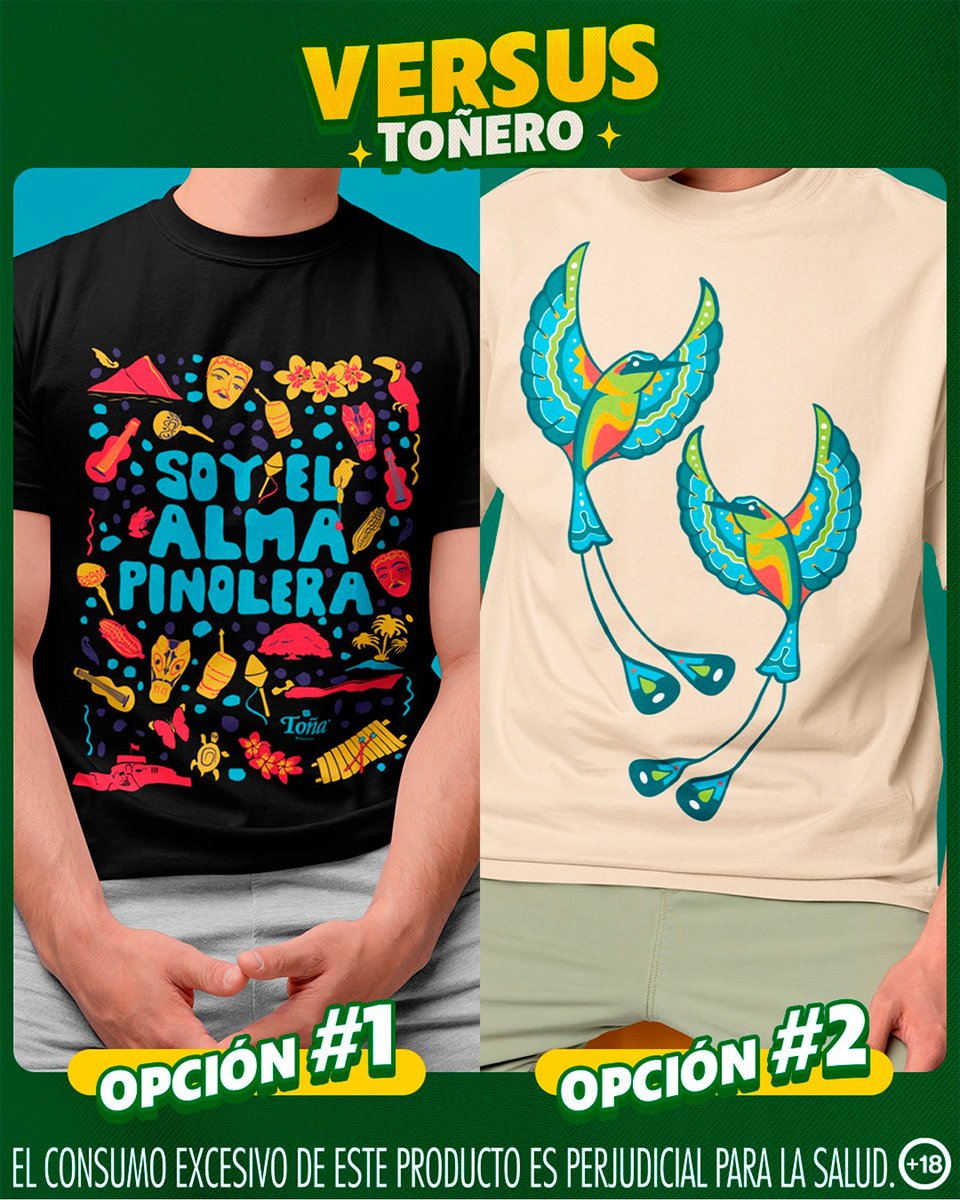 ¿Qué opción prefieres tú? ¿La 1 o la 2?​
​
Responde en comentarios y mantente atento a más Versus Toñeros.​ ​​💚💛🍺

#ComoMiToñaNinguna #CervezaToña #AlmaPinolera #VersusToñero
