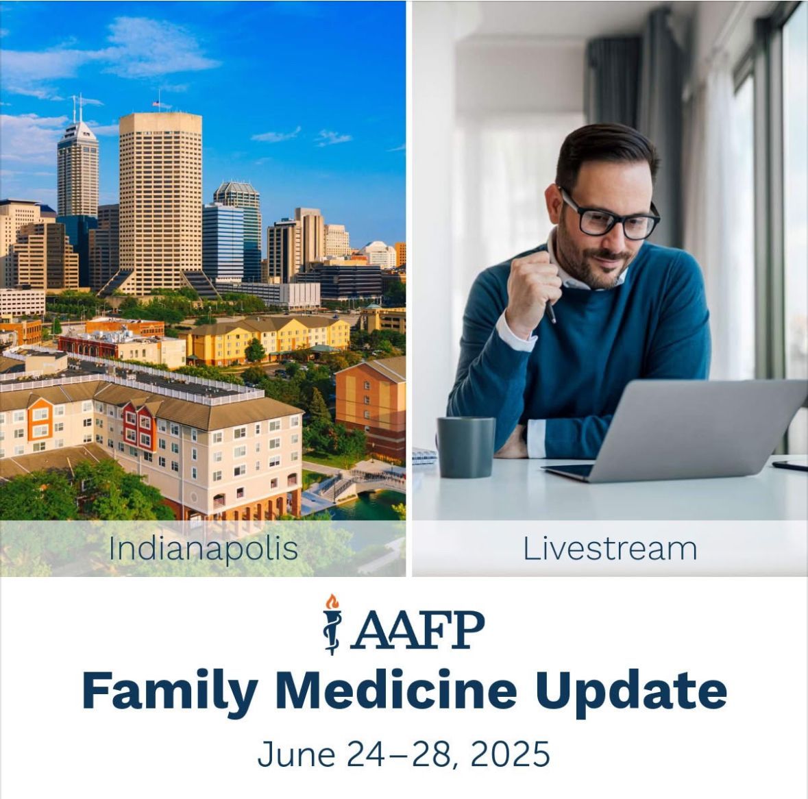 MargotSavoy's tweet image. #AAFPCME | Give us 5 days &amp;amp; we will get you caught up on the latest, most crucial clinical updates &amp;amp; guidelines. Attend in Indy or from the comfort of your own home: bit.ly/43yTvv0