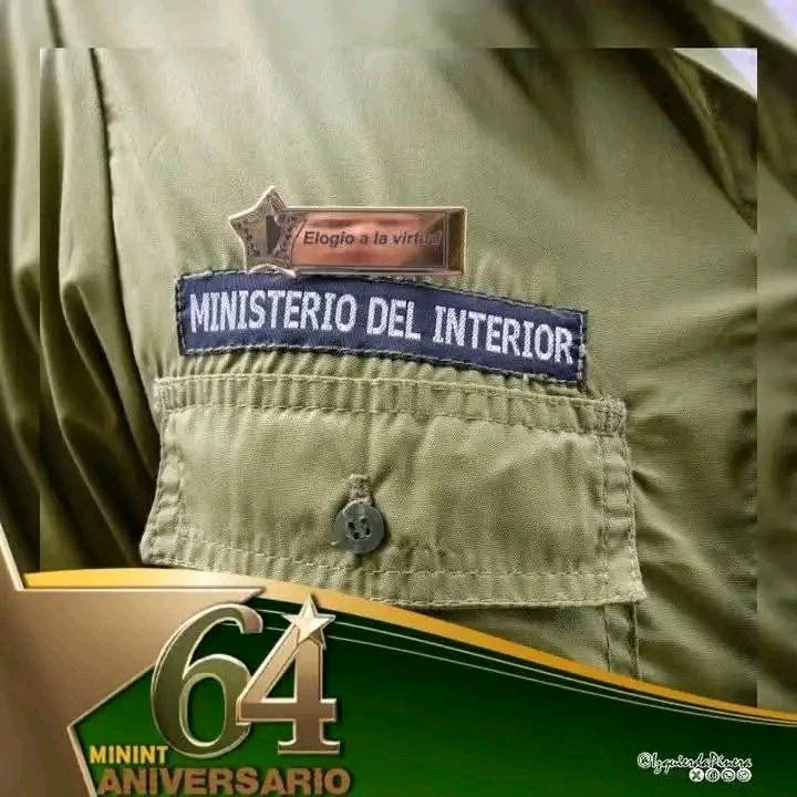 <a href="/DrRobertoMOjeda/">Dr. Roberto Morales Ojeda</a> <a href="/minint_cuba/">MININT_CUBA</a> <a href="/DiazCanelB/">Miguel Díaz-Canel Bermúdez</a> <a href="/PartidoPCC/">Partido Comunista de Cuba</a> <a href="/PresidenciaCuba/">Presidencia Cuba 🇨🇺</a> <a href="/IzquierdaUnida/">Izquierda Unida🔻🇵🇸</a> <a href="/DeZurdaTeam_/">DeZurdaTeam 📳</a> <a href="/MeyvisEstevezE/">Meyvis Estevez Echevarría</a> <a href="/GHNordelo5/">Gerardo Hdez. Nordelo</a> <a href="/cubacooperaven/">Misión Médica Cubana en Venezuela</a> <a href="/unidad_central/">Unidad Central de Cooperación Médica</a> <a href="/cubadebatecu/">Cubadebate</a> Feliz aniversario, seguimos #UnidosXCuba hermanados en la defensa de la Revolución. #CubaVencerá 
Viva el #64Aniversario 🇨🇺 del Ministerio del interior.
#YoSigoAMiPresidente <a href="/DiazCanelB/">Miguel Díaz-Canel Bermúdez</a> <a href="/minint_cuba/">MININT_CUBA</a>
