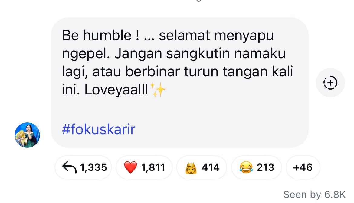 nih, udah disemangatin sama queen 🧎🏼‍♀️!