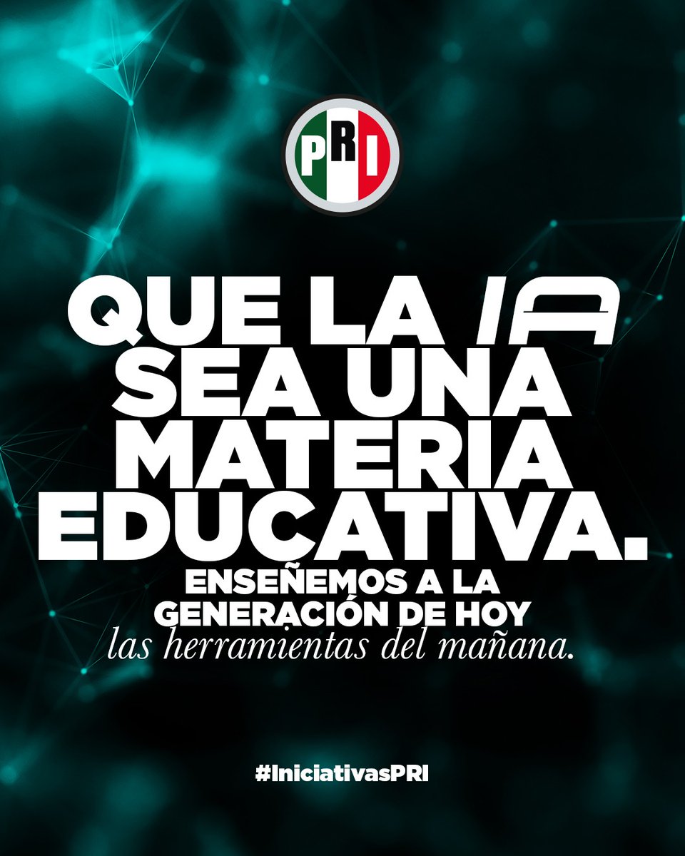 CNOP Nacional (@cnopnacional) on Twitter photo 🚀👨💻 Nuestro presidente <a href="/alitomorenoc/">Alejandro Moreno</a>, propuso que la Inteligencia Artificial se enseñe en las escuelas.
En el #PRI queremos que las y los jóvenes dominen las herramientas del futuro y que México sea potencia tecnológica. #PRIpropone 🚀👨💻 Nuestro presidente <a href="/alitomorenoc/">Alejandro Moreno</a>, propuso que la Inteligencia Artificial se enseñe en las escuelas.
En el #PRI queremos que las y los jóvenes dominen las herramientas del futuro y que México sea potencia tecnológica. #PRIpropone
