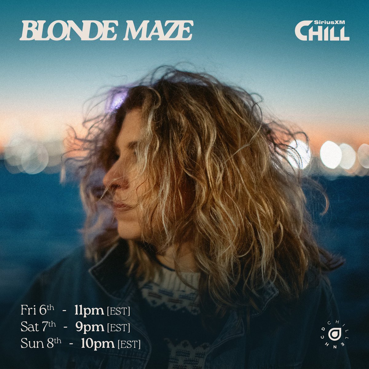 Blonde Maze (@blondemaze) on Twitter photo soo stoked to premiere a special Second Sight mix on <a href="/siriusxmchill/">SiriusXM Chill</a> tonight and through the weekend! it was a total blast to make. lmk if you catch it ๐ฉต soo stoked to premiere a special Second Sight mix on <a href="/siriusxmchill/">SiriusXM Chill</a> tonight and through the weekend! it was a total blast to make. lmk if you catch it ๐ฉต