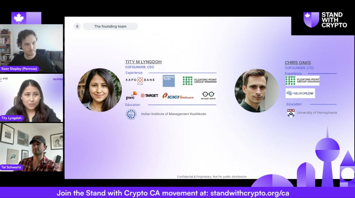 🎉 The results are in! Meet the winners of the Stand With Crypto Canada Pitch Competition...

🏆DeFi: Dolphinze dolphinze.com - dolphinze is a contractor-first payroll infrastructure platform that lets companies pay in fiat or crypto, without all the complexity.