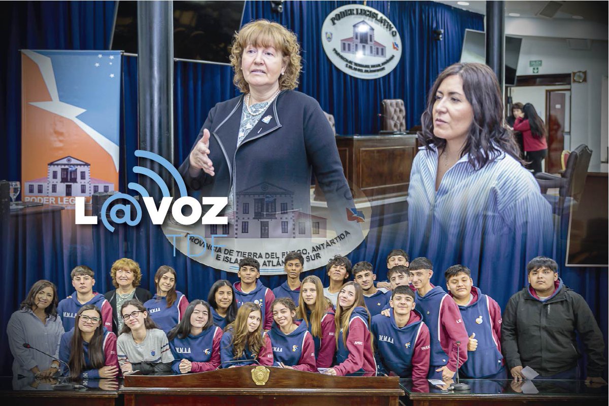 #ParlamentoFueguino: <a href="/AndyUCR/">Andrea Rodriguez</a> destacó la participación de las juventudes en la construcción ciudadana #MonseñorAlemán <a href="/monica_urquiza/">Monica Urquiza</a> <a href="/Anitamuoz/">AnitaMu</a> #EducaciónTDF <a href="/SciuranoFede/">Federico Sciurano</a> <a href="/blancopabloda/">Pablo Daniel Blanco</a> <a href="/MxHeredia/">Maximiliano Heredia</a> <a href="/JuanMunafo/">Juan Munafo</a> <a href="/Nbmansilla/">N. Beatriz Mansilla🇵🇱💙🌲</a> <a href="/MaxiYbarsTDF/">Maxi Ybars</a> #RGA <a href="/paulinorossi/">Paulino Rossi</a> lavoztdf.com/parlamento-fue…