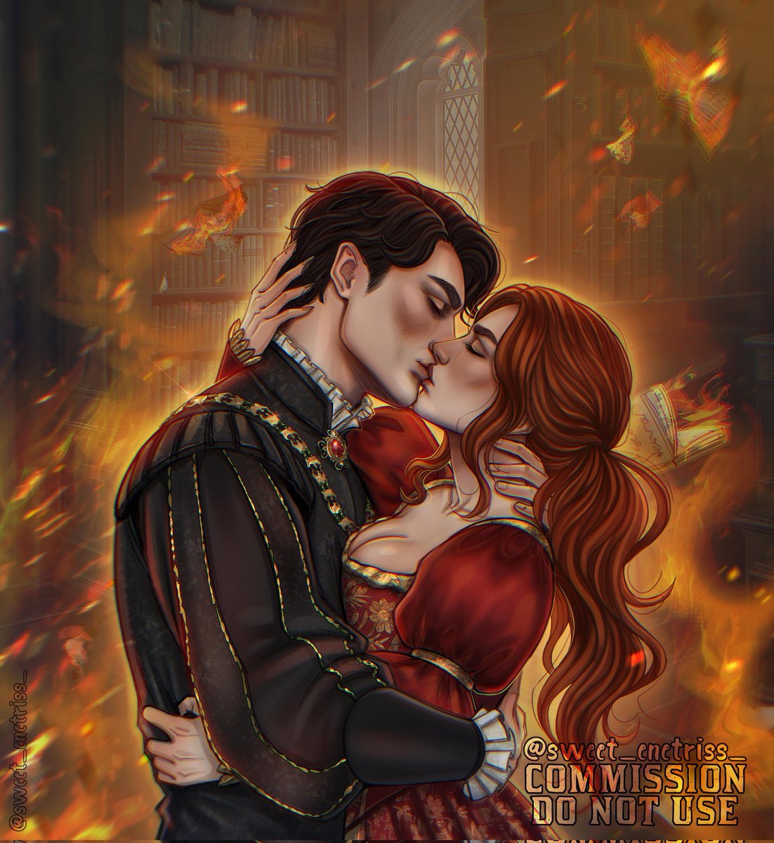 Amabelle and Edmund from "Shakespeare's Code" Romance Club 🔥 commission