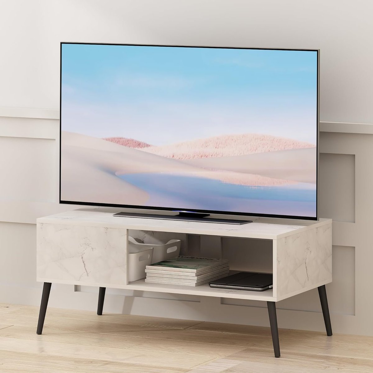 Furinno TV Stand, Marble White

amzn.to/3FJ5FZh #ad