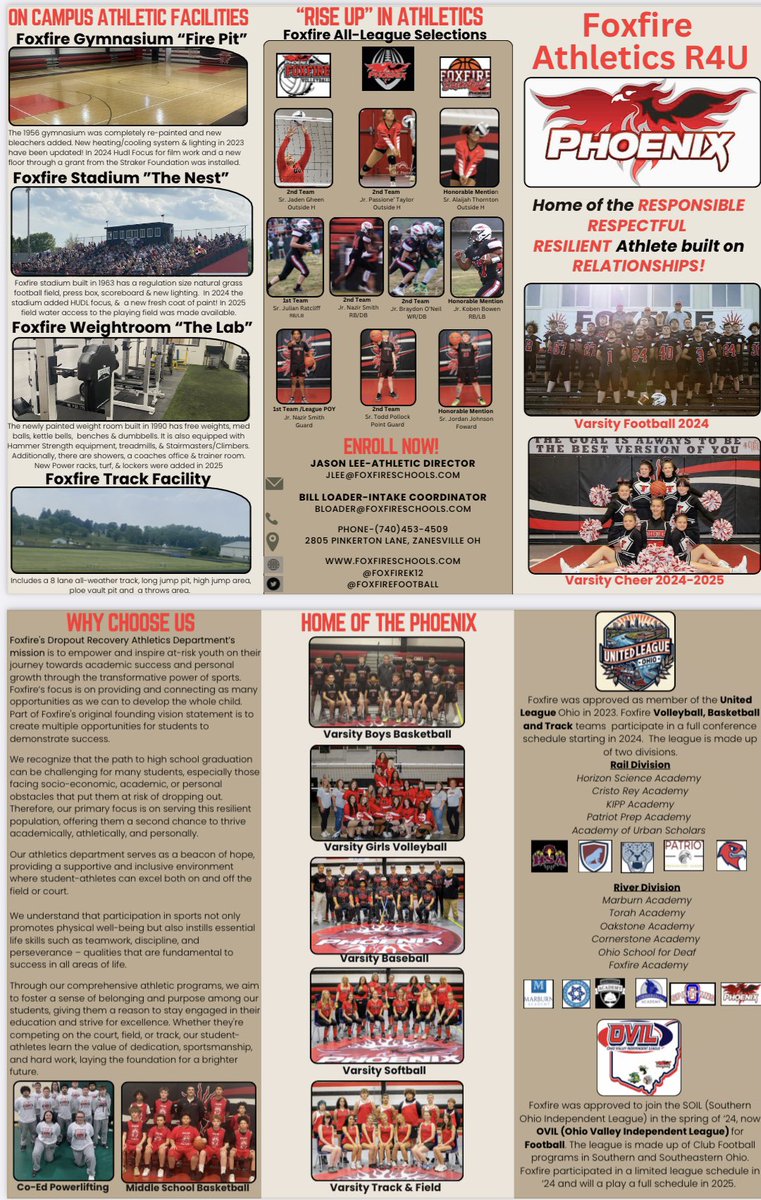 Foxfire Athletics R4U! Check out our new Athletic Brochure! 🐦‍🔥 <a href="/FoxfireK12/">Foxfire Schools</a> <a href="/FoxfireFootball/">Foxfire Phoenix HS Football</a>