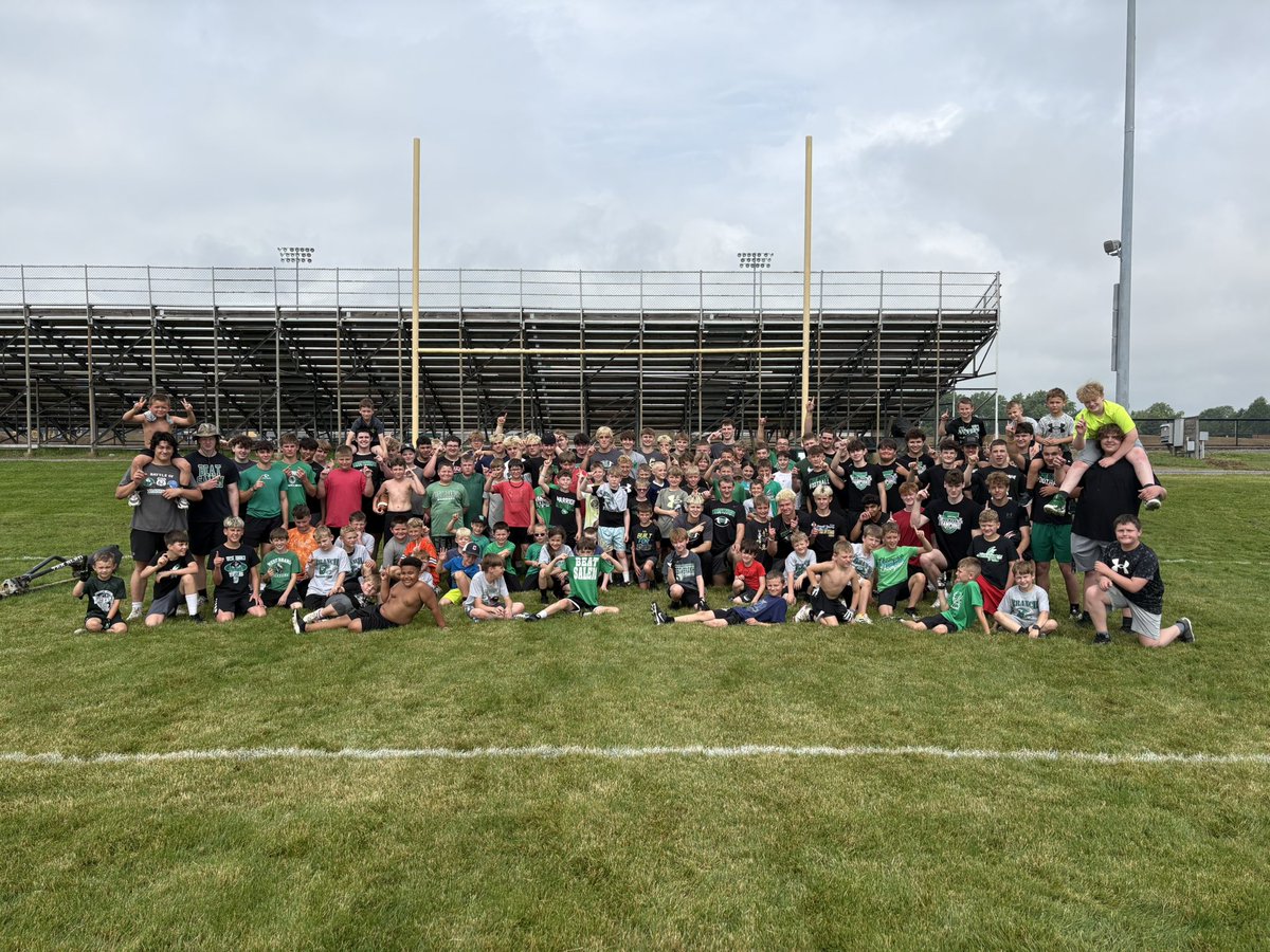 2025 West Branch Football Youth Camp. Thank you to all who attended and thank you parents for your support. The future is bright  in Beliot #GoWarriors
