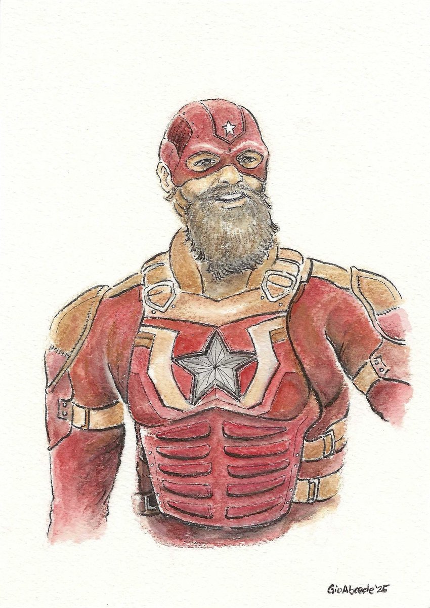 giyusepi's tweet image. Red Guardian 
Watercolor, pencil, ink on 300 GSM Arches paper
.
.
.
#RedGuardian #AlexeiShostakov #Thunderbolts #NewAvengers #MarvelStudios #ComicArt
