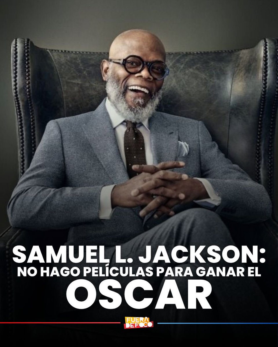 ¡NO LO MOTIVA EL OSCAR! ❌🏆 Samuel L. Jackson aseguró que no trabaja en películas para obtener un Oscar o reconocimientos, sino que lo hace por mero gusto y en los proyectos en los que él se sienta feliz. 

"Hago películas que quiero ir a ver. Hago películas para disfrutar. No