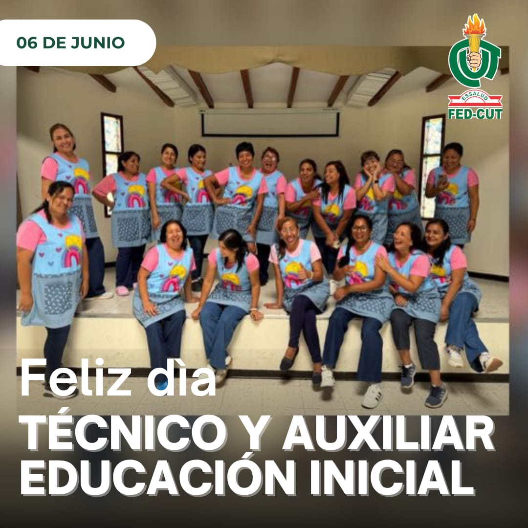 👩‍🏫 ¡Feliz Día del Técnico y Auxiliar de Educación Inicial!
Desde nuestro sindicato saludamos a las mujeres que, con dedicación y amor, forman a los más pequeños.
¡Gracias por su labor invaluable!
#DíaDelTécnicoYAuxiliar #EducaciónInicial #80añosFEDCUT