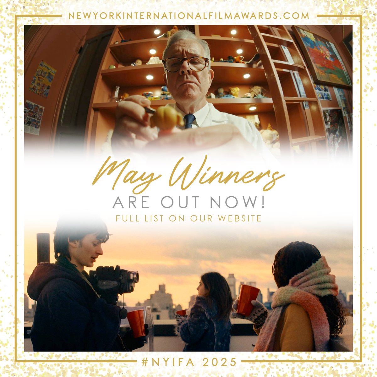 🗽 Congratulations to all the Amazing May 2025 #NYIFA #Winners! Full list on our website: newyorkinternationalfilmawards.com
.
.
If you are a Winner, be sure to check the email address you entered on FilmFreeway and/or your spam folder.