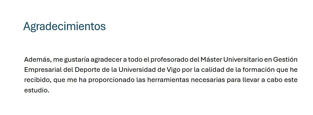 MBA Deporte (@mbadeporte) on Twitter photo #ALUMNADO #TFM #FINdeCURSO
Época de TFM en la primera convocatoria (junio) y nada alegra más que ver agradecimientos como estos.
¡¡Un placer que así sea!!
🩷🩵🩶❤️🧡💛💚💙💜🤎
#mbadeporte <a href="/uvigo/">Universidade de Vigo</a> <a href="/CampusOurense/">Campus de Ourense</a> <a href="/fcetou/">FCETOU</a> #ALUMNADO #TFM #FINdeCURSO
Época de TFM en la primera convocatoria (junio) y nada alegra más que ver agradecimientos como estos.
¡¡Un placer que así sea!!
🩷🩵🩶❤️🧡💛💚💙💜🤎
#mbadeporte <a href="/uvigo/">Universidade de Vigo</a> <a href="/CampusOurense/">Campus de Ourense</a> <a href="/fcetou/">FCETOU</a>