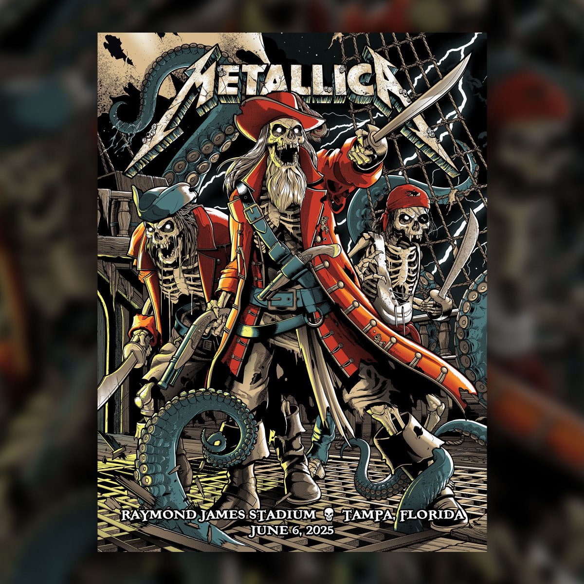 Metallica (@metallica) on Twitter photo 🏴☠️ TONIGHT IN TAMPA 🏴☠️
Raymond James Stadium
Ahoy from Tampa, where a No Repeat Weekend is back on the schedule, and <a href="/limpbizkit/">Limp Bizkit</a> and <a href="/ICENINEKILLS/">ICE NINE KILLS</a> are back to lead things away.
Making your way to the show tonight? Let’s see those photos! Use #M72Tampa to share them with us. 🏴☠️ TONIGHT IN TAMPA 🏴☠️
Raymond James Stadium
Ahoy from Tampa, where a No Repeat Weekend is back on the schedule, and <a href="/limpbizkit/">Limp Bizkit</a> and <a href="/ICENINEKILLS/">ICE NINE KILLS</a> are back to lead things away.
Making your way to the show tonight? Let’s see those photos! Use #M72Tampa to share them with us.