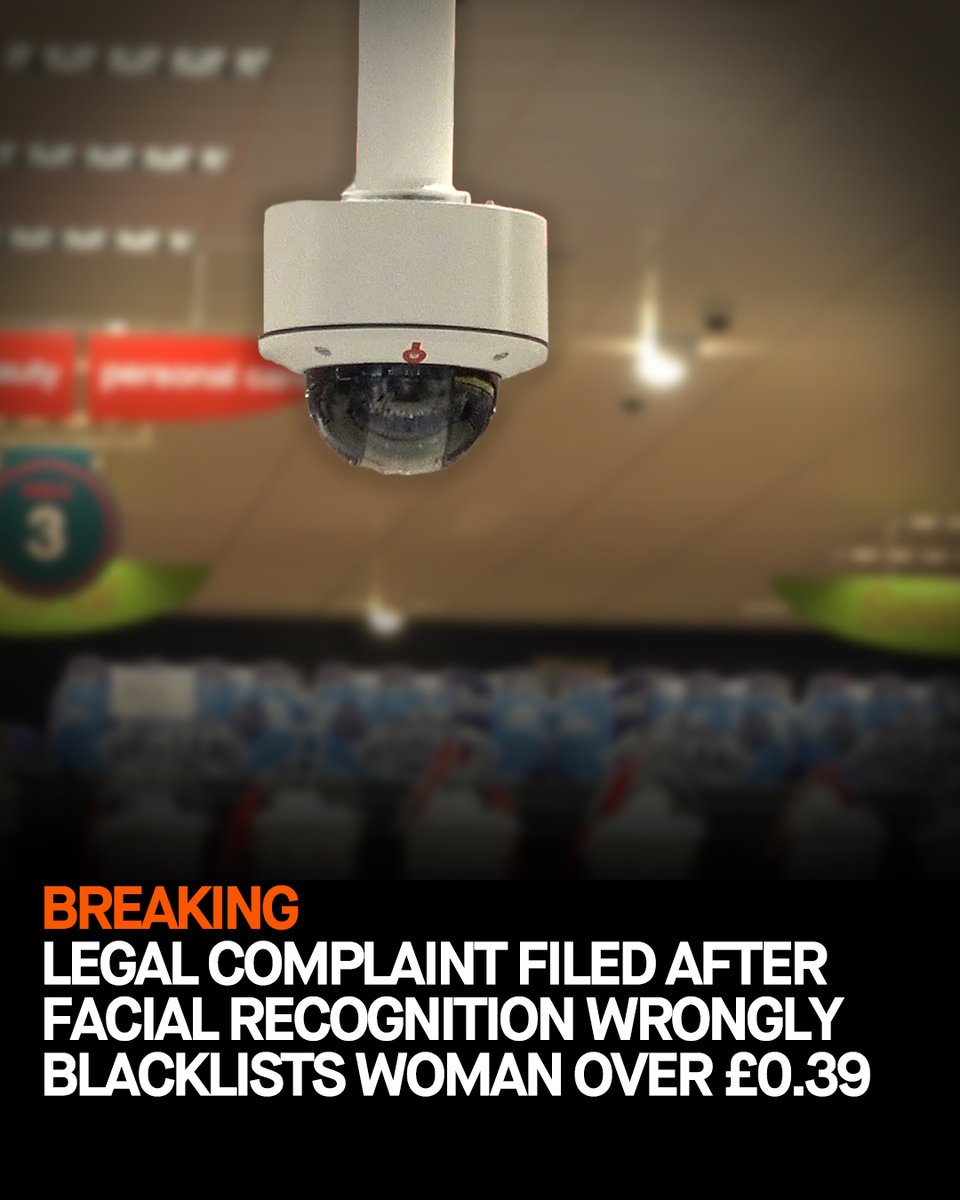 🚨Breaking: 62-year-old woman files legal complaint after facial recognition WRONGLY blacklisted her over a 39p packet of paracetamol

We're supporting Anna*'s legal complaint against <a href="/Facewatch/">Facewatch</a>, the facial recognition software provider for Home Bargains - where she was wrongly
