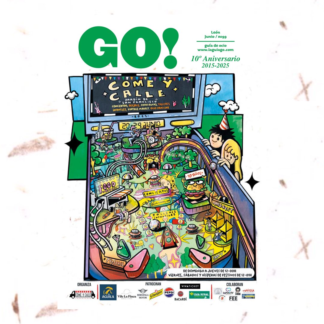 10º ANIVERSARIO 📖📚 La Go! León
#099 junio 25 ya está aquí 
🦁 Provincia ⬇️ Ocio y Cultura
linktr.ee/guiagoleon