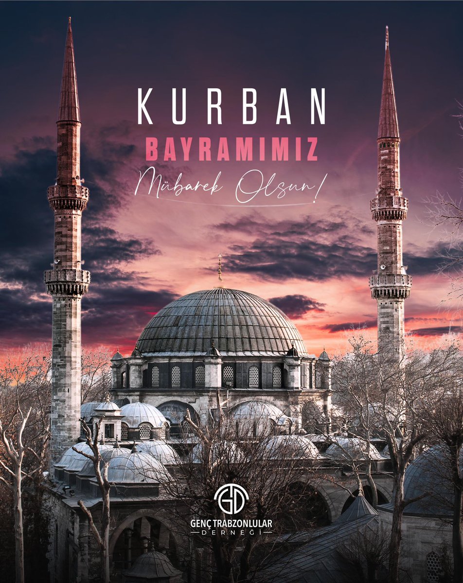 Kurban Bayramınızı sevdiklerinizle beraber sağlıklı ve huzur içinde geçirmenizi temenni ederiz. Sevgi dolu ve huzurlu nice bayramlar geçirmek dileğiyle... ✨

Kurban Bayramımız Mübarek Olsun 

#GençTrabzonlularDerneği