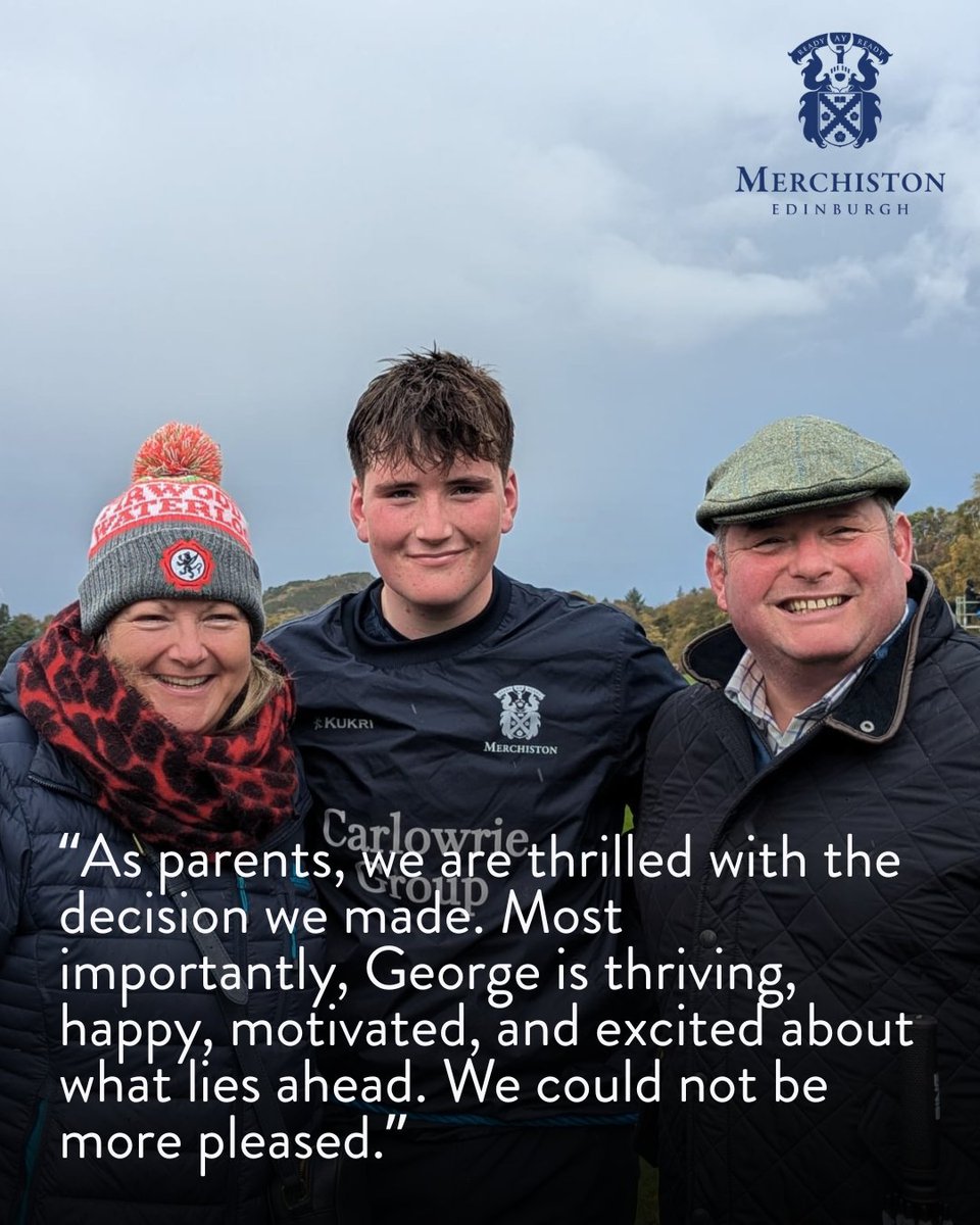 Merchiston News (@merchinews) on Twitter photo We caught up with Stephen and Jane, parents of George R, to hear more about their reasons for choosing Merchiston – and the impact it’s already had.
To find out more, get in touch: admissions@merchiston.co.uk
#WhyMerchiston #MerchistonCastleSchool We caught up with Stephen and Jane, parents of George R, to hear more about their reasons for choosing Merchiston – and the impact it’s already had.
To find out more, get in touch: admissions@merchiston.co.uk
#WhyMerchiston #MerchistonCastleSchool