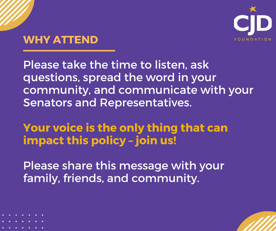 CJDFoundation's tweet photo. Join us Monday, June 9 at 7PM Eastern for an important meeting about the Fiscal Year 2026 budget and the new proposal to eliminate funding for the National Prion Disease Pathology Surveillance Center. To register email help@cjdfoundation.org or call (800) 659-1991. https://t.co/jqQBWH3cFP