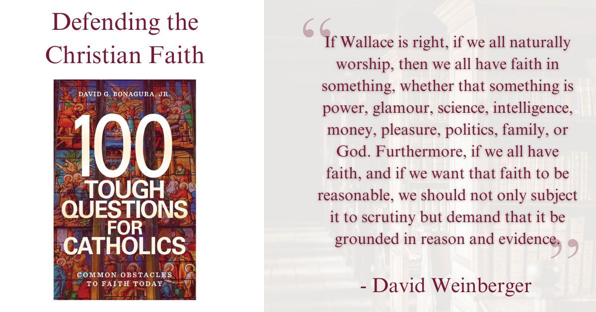 Russell Kirk Center (@kirkcenter) on Twitter photo What is God? How do we know Jesus really existed? What happens after we die? Christians have begged these questions for millenia. <a href="/DWeinberger03/">David Weinberger</a> suggests the new book "100 Tough Questions for Catholics" by David Bonagura Jr. for arguments to these perennial questions. What is God? How do we know Jesus really existed? What happens after we die? Christians have begged these questions for millenia. <a href="/DWeinberger03/">David Weinberger</a> suggests the new book "100 Tough Questions for Catholics" by David Bonagura Jr. for arguments to these perennial questions.