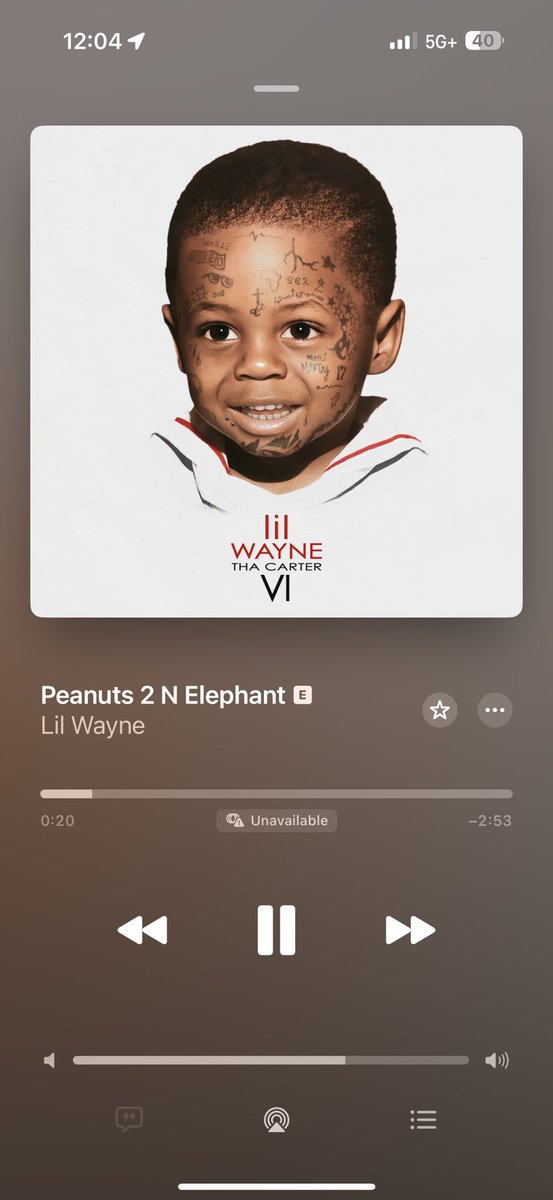 Tylntd's tweet photo. This gotta be the worst beat I’ve ever heard . Wtf Wayne . The homie had me dying 😂 #Carter6 https://t.co/6K3pVmxhht