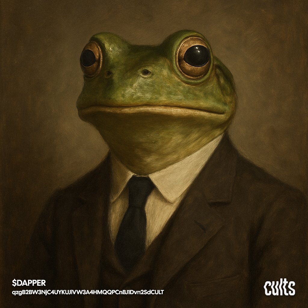 👇

Reply $DAPPER  to become part of this meme
qzgB2BW3NjC4UYKUJiVW3A4HMQQPCnBJ1Dvn2SdCULT <a href="/cultsdotfun/">cults</a>