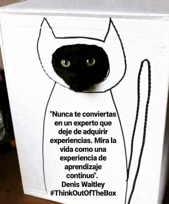 eduticEcuador's tweet photo. "Nunca te conviertas en un experto que deje de adquirir experiencias. Mira la vida como una experiencia de aprendizaje continuo". Denis Waitley #ThinkOutOfTheBox https://t.co/up2GG4AgD4