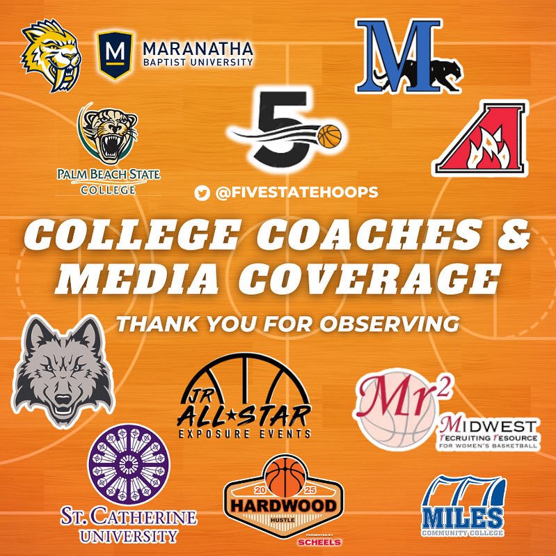 Thank you in advance to the college coaches and media outlets who will be observing the #2025HardwoodHustle!