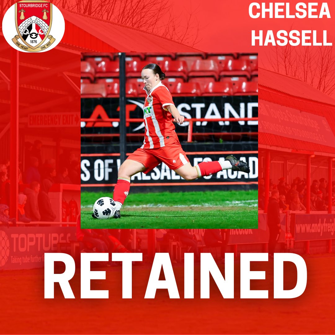 StourStandard's tweet photo. ✍️ Chelsea Hassell is the first to commit for the 25/26 season… 

We are delighted to announce that Chelsea Hassell has agreed to remain at Stourbridge Standard Women for the 25/26 season. 
.
.
.
#Glassgirls https://t.co/yNiFEYdRRE