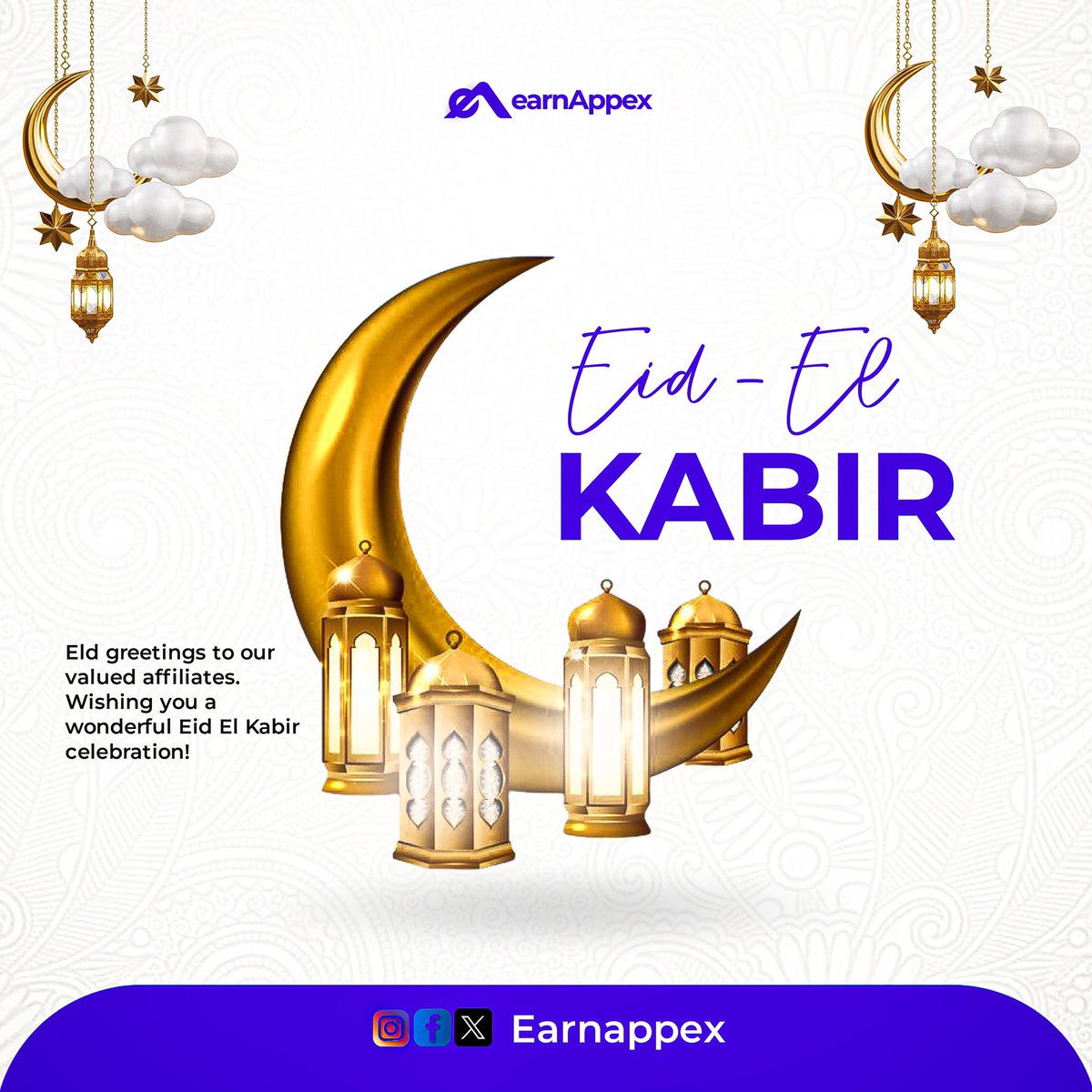 Eid Mubarak to our wonderful Muslim Affiliates!

Wishing you and your loved ones peace, joy, and countless blessings during this special season. May your heart be full, your home be bright, and your business flourish. 🌙✨