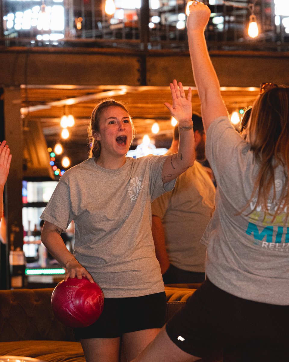 chattchallenge's tweet photo. A big thanks to Southside Social for hosting us today! 🎳

Only one more sleep until the big day!

#CorporateChallengeChattanooga | @BCBST https://t.co/Trq2fonFqD
