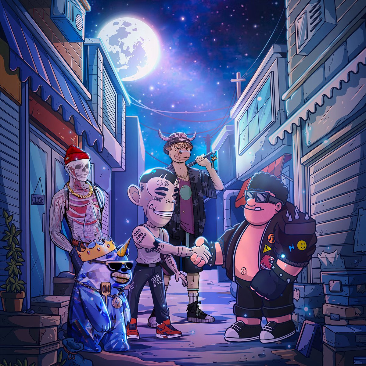 We’ve teamed up with EAPES &amp; Dino Vox—2 legends of MultiversX.

But turning the tide? That takes everyone 💪

Still believe? Still fighting?

Then it’s time to join a mammoth MVX NFT Alliance.

Some may call it… the NFT AVENGERS 😎

(Your words — not ours!)

Meet the squad 👇