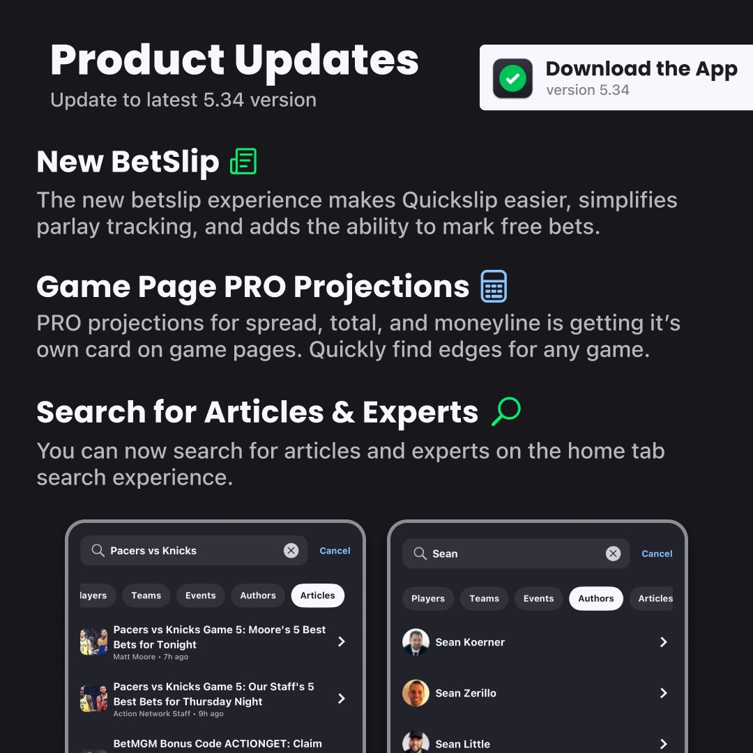 ACTION App (@actionapp) on Twitter photo ๐ฒ Experience the new features of <a href="/ActionApp/">ACTION App</a>
Download now โก๏ธ actionnetwork.com/app ๐ฒ Experience the new features of <a href="/ActionApp/">ACTION App</a>
Download now โก๏ธ actionnetwork.com/app