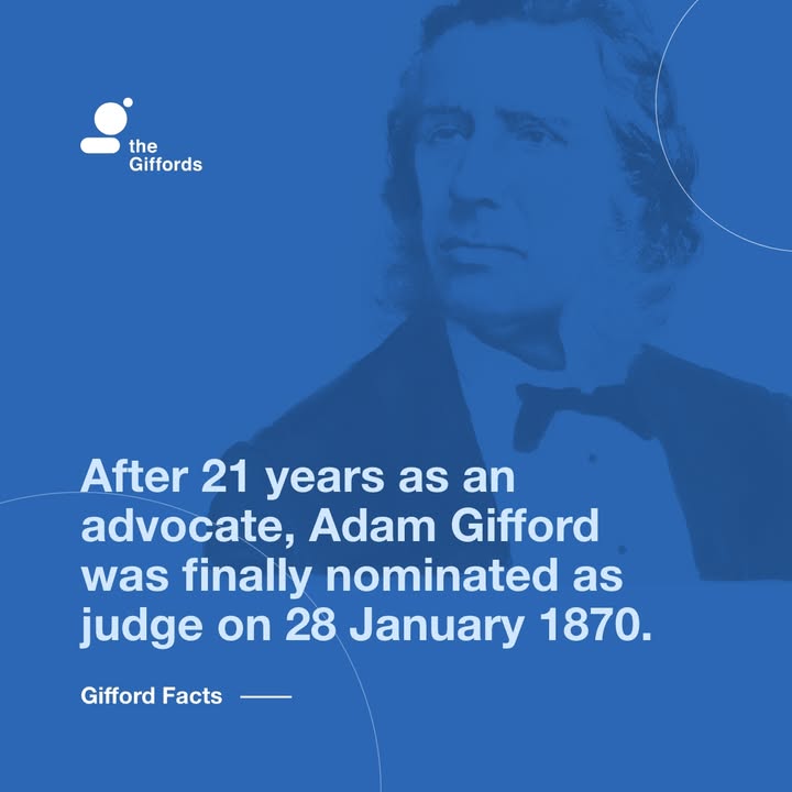 GiffordLectures's tweet image. 155 years ago, Adam Gifford was nominated as a judge. #GiffordFacts