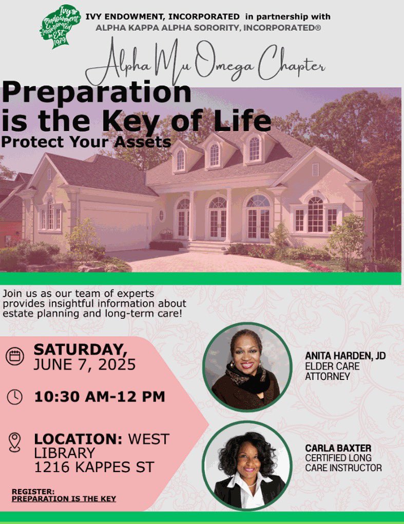SLegalGroup's tweet image. Firm’s Attorney Anita Harden is speaking on Saturday, June 7th at 10:30 a.m. about Estate Planning and Elder Care Law. The public is welcome to attend.
