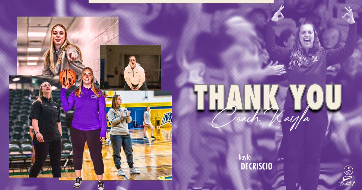 Thank you Coach Kay for 6 amazing years! You have helped take our program to new heights! We are forever grateful and you are forever a Purple Eagle!  

Good luck on your future! We are thrilled to see the great things you accomplish.💜 🦅 

#TrustNHavoc // @kdecriscio