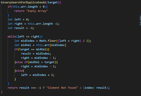 Justpetyr's tweet photo. Day 4
So this was meant to be posted yesterday but My laptop was dead couldn't get the codes since I have not pushed it.
So I did an exercise on implementing binary search on a sorted array with duplicates. I'd drop my brute force soln and a more optimised one.
#30daysDSA https://t.co/Rv5b6lRTBl