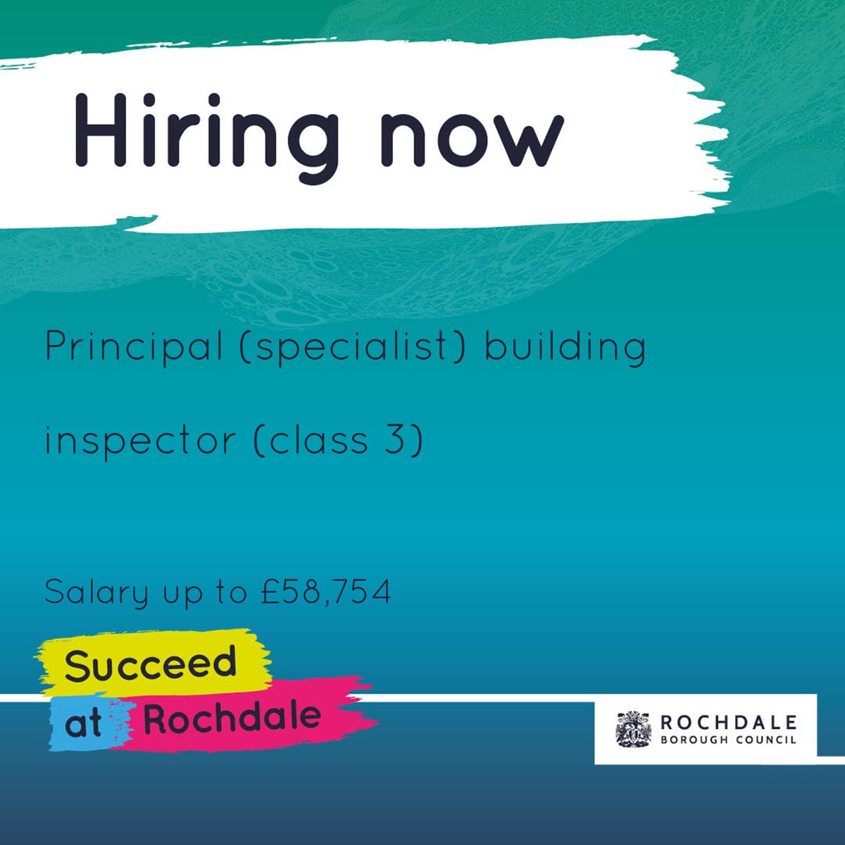 Rochdale Borough Council (@rochdalecouncil) on Twitter photo We’re on the hunt for a class 3 principal building inspector to join our award-winning building control team.
Open to those with local authority and/or private sector experience, you can find out more & apply here: greater.jobs/job/75705214
Closes: 16 June, 11.59pm
<a href="/greater_jobs/">greater.jobs</a> We’re on the hunt for a class 3 principal building inspector to join our award-winning building control team.
Open to those with local authority and/or private sector experience, you can find out more & apply here: greater.jobs/job/75705214
Closes: 16 June, 11.59pm
<a href="/greater_jobs/">greater.jobs</a>