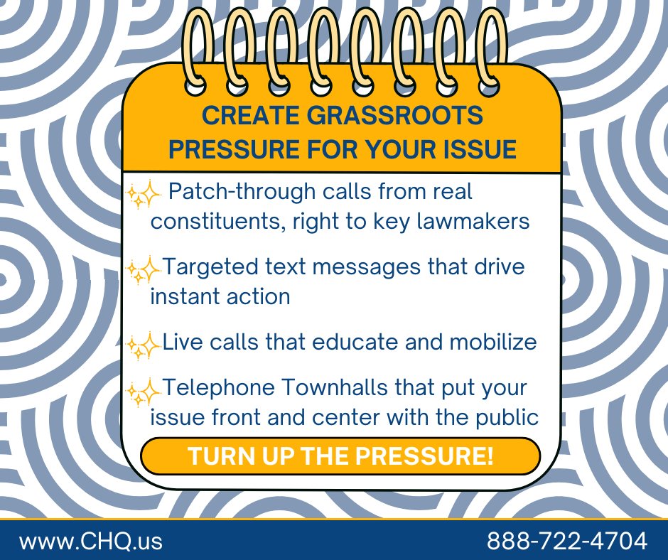 The Big Beautiful Bill is moving fast and session is almost over. If you're not activating constituents now, your issue risks getting left behind. Lawmakers need to hear from the people they serve, before it’s too late.