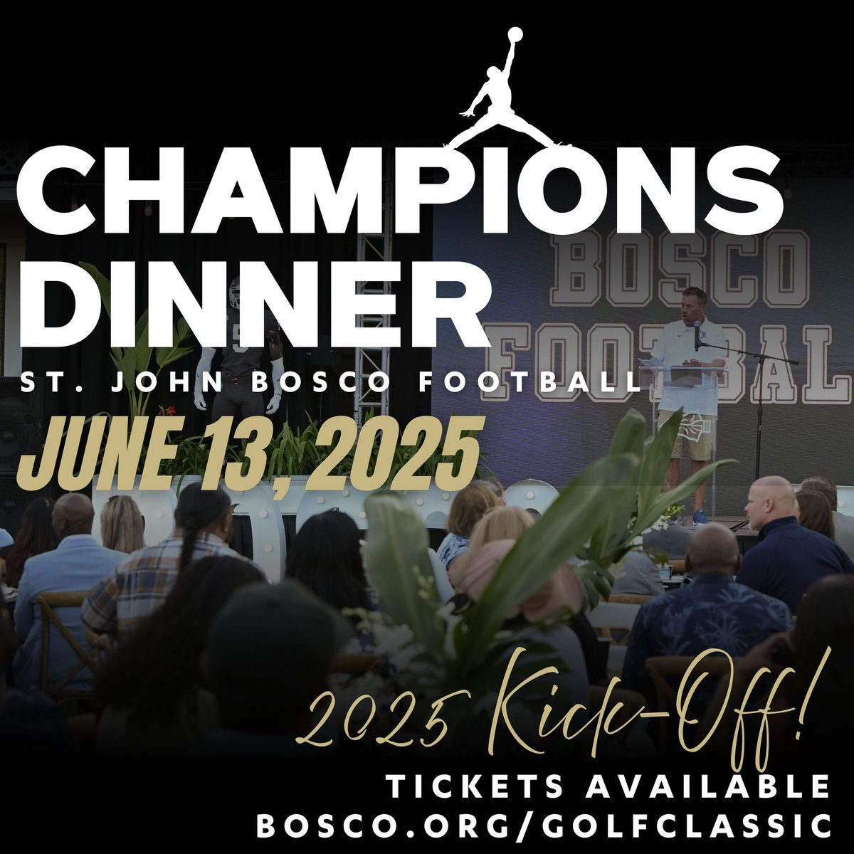 Brave Nation!  One week from today we’ll host our 2025 Champions Dinner.  Please come help us celebrate the past, present, and future of Bosco Football! #DestinationBosco 

bosco.org/golfclassic