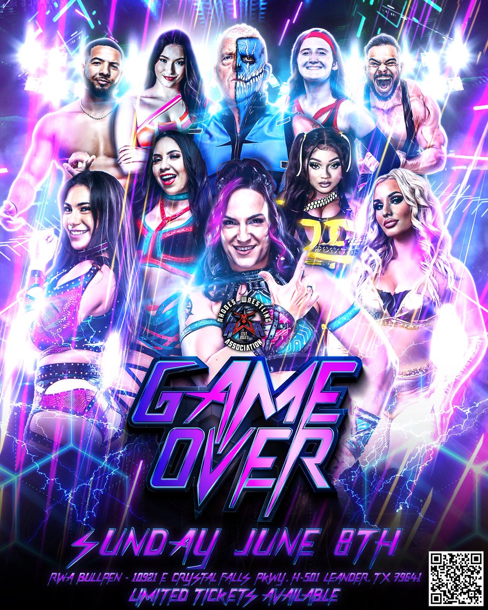 Game Over is THIS SUNDAY! Two days away 🔥

Front row is sold out, some GA left. Get your tickets NOW, before you miss out! 

A great night of action ahead!
HURRY BEFORE TIX ARE GONE!!

⬇️⬇️⬇️

Rwagameover.eventbrite.com