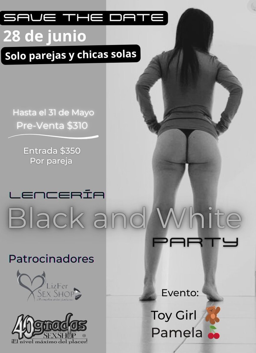 28 de junio... Ya apartaste tu lugar??? Placer y diversión ... Una noche de juegos, placer y muchos orgasmos... Estan listos para vivir una noche que nunca olvidaran?
<a href="/ToyGirl_ToyBoy/">The Toys 🧸</a>
@pamelaalemanof