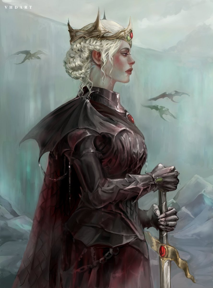 vhdart_'s tweet image. -Daenerys Targaryen & Dark Sister .
My commission artwork for lovely : @thelaughinstorm
#digitalart #DaenerysTargaryen #ASOIAF #Commission